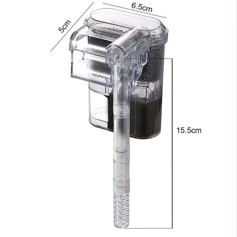 New Suspended Filter for Fish Tanks, Mini Filter, USB, 2.5W, 250H/L Suitable for Fish Tanks below 30Cm, Aquariums