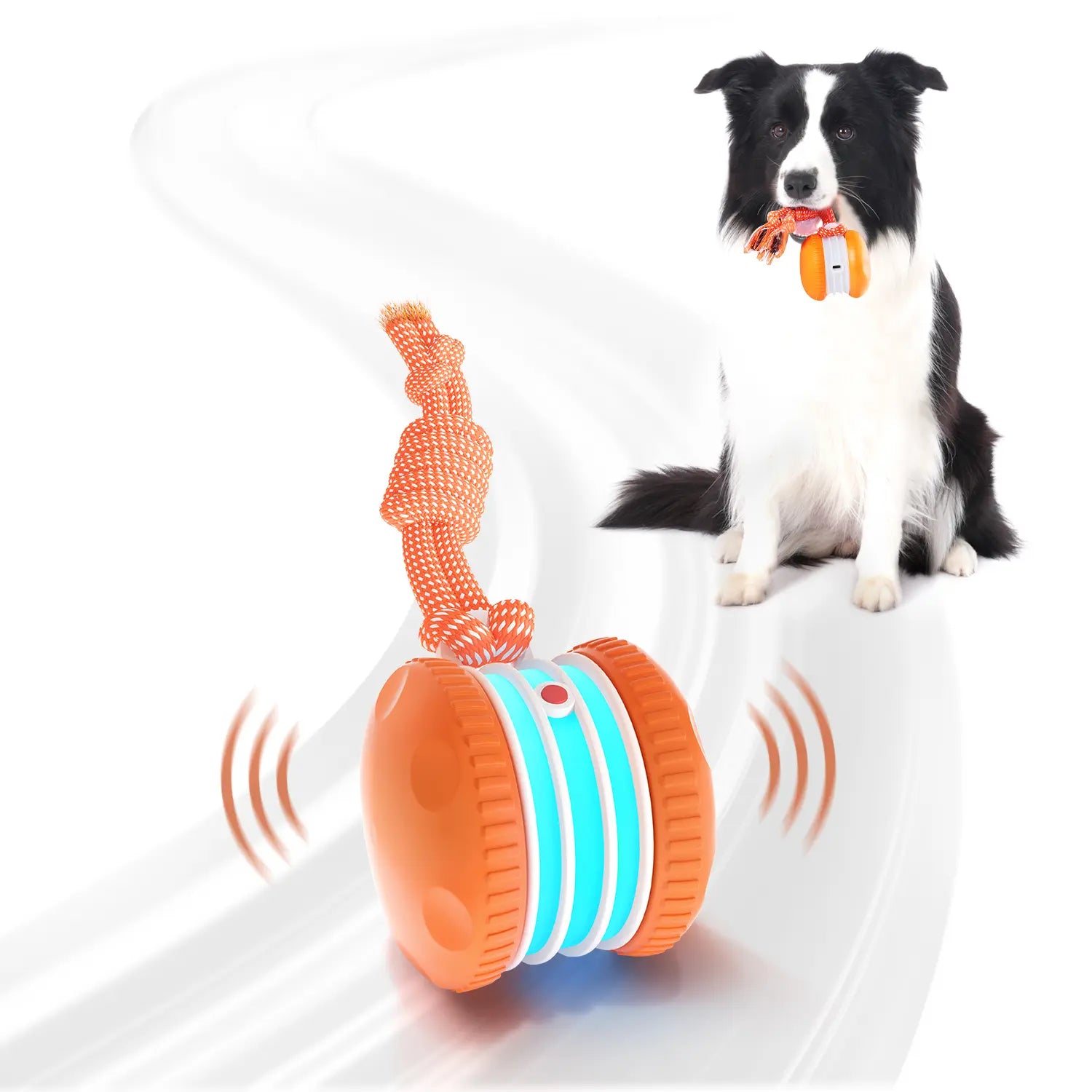 QGI Interactive Electric Dog Ball - Automatic Motion-Activated Toy for All Dog Sizes, Perfect for Boredom Relief and Fun Playtime!