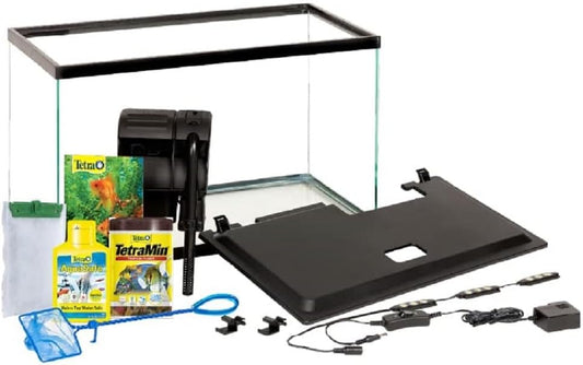 LED 10 Gallon Complete Fish Tank Kit