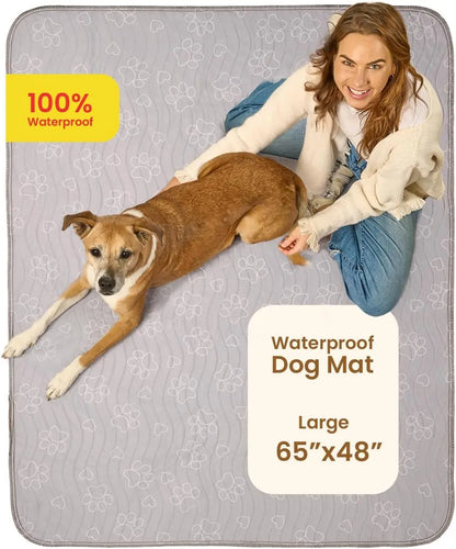 Improvia Washable Puppy Pads - Extra Absorbent & Leakproof Dog Training Pads - Waterproof & Quick Drying - Available in 4 Sizes for Ultimate Floor Protection