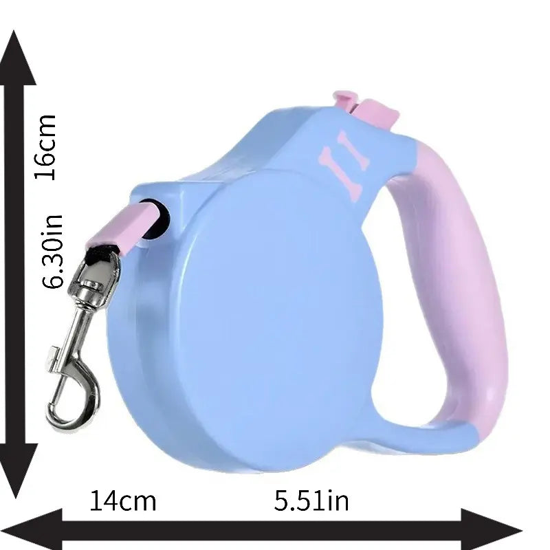 Ultimate Pet Gift Set: Adjustable Long Dog Leash with One-Button Brake for Safe Night Walks - Perfect for Medium Dogs and Cats in Durable Linen Material