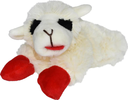 Lamb Chop Dog Plush Toy - Squeaky Toy for All Dogs - Extra Soft Plush - Stuffed Animal Dog Toy for Cuddling & Playing - Cute Pet Toy (6", Cream)