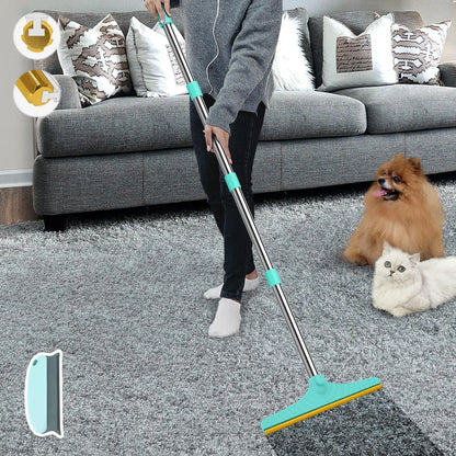 Adjustable Cat Hair Remover Brush - Ultimate Pet Hair Cleaning Tool for Carpets & Floors, Perfect Valentine’s Day Gift!