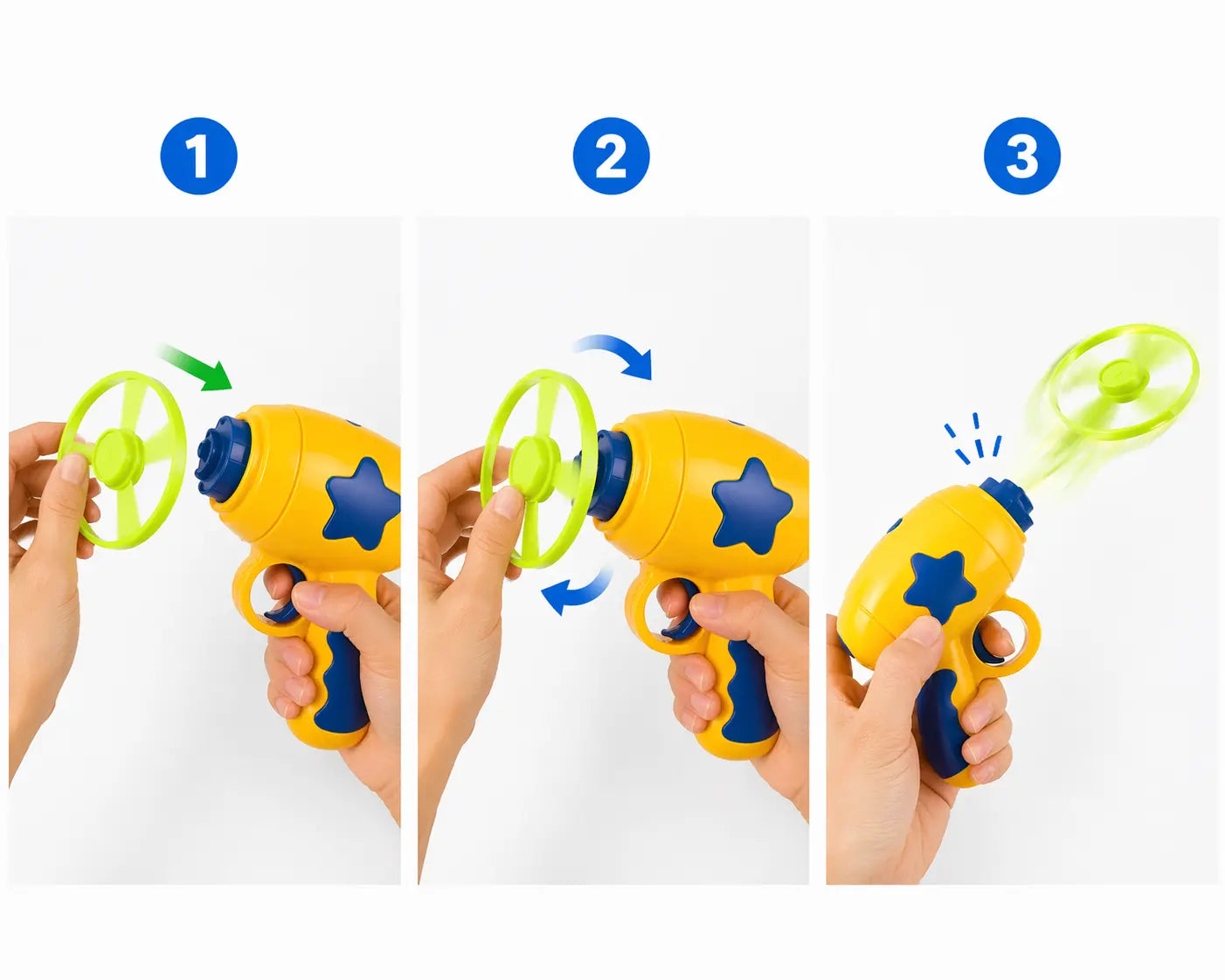 Engaging 6-Piece Interactive Cat Toy Set - Flying Disc & One-Click Spinner for Indoor Fun & Exercise