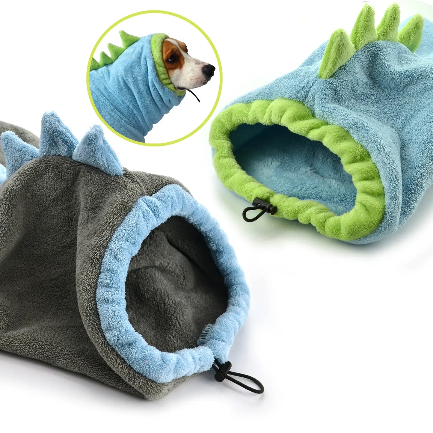 Quick-Dry Dog Bathrobe & Towel Set - Adjustable Microfiber Robe with Drying Gloves for Cozy Grooming & Beach Fun