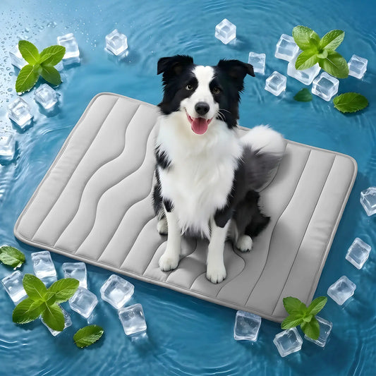 Vagascape Eco-Friendly Cooling Pet Mat - Portable & Durable Cooling Pad for Large Dogs and Cats, Perfect for Outdoor Adventures, Camping, and Crate Use, Machine Washable, No Gel Needed