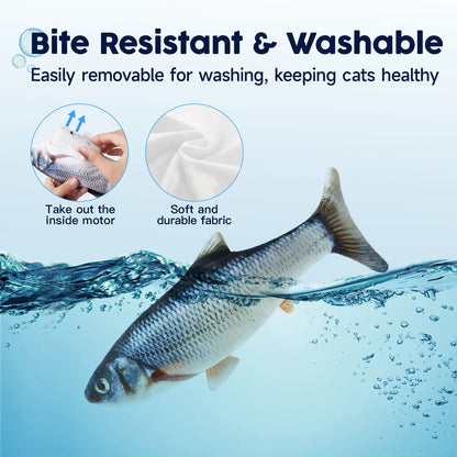 Flapping Flopping Fish Cat Toy - Interactive Motion Kicker for Cats & Small Dogs, Perfect for Playtime Fun!