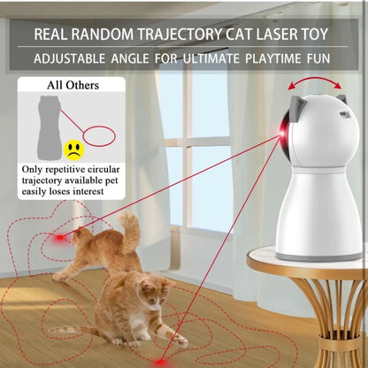 Interactive Rechargeable Laser Cat Toy - 4th Generation Motion Activated Fun for Bored Indoor Cats, Kittens, and Dogs