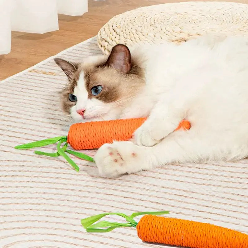 Cotton Carrot Cat Chew Toys