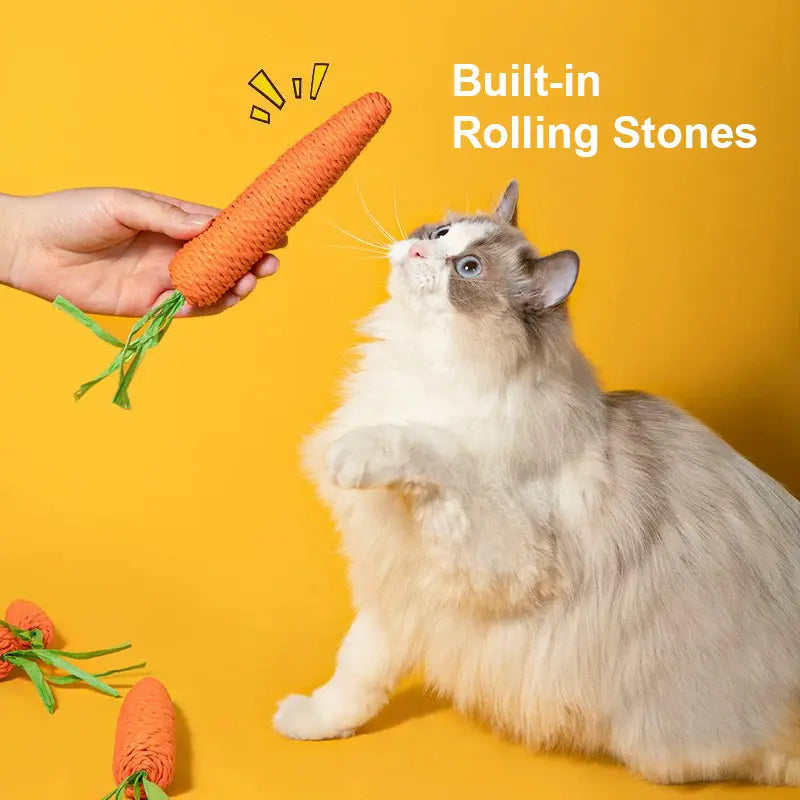 Cotton Carrot Cat Chew Toys