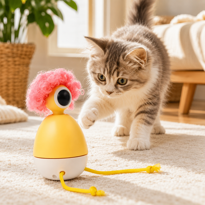 Interactive Tornado Cat Toy for Chasing and Pouncing