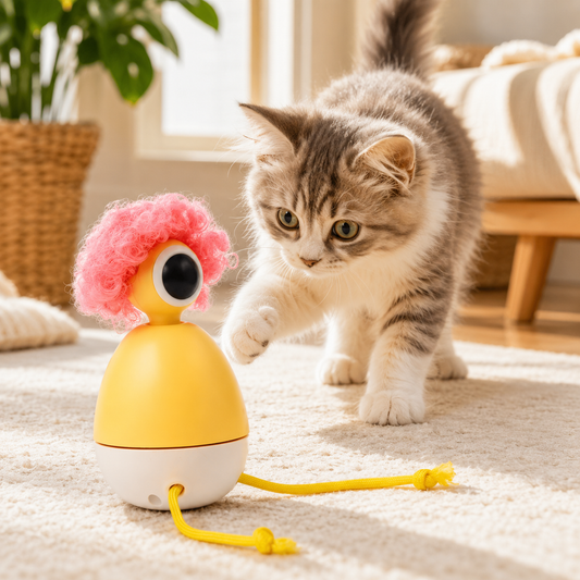 Interactive Tornado Cat Toy for Chasing and Pouncing