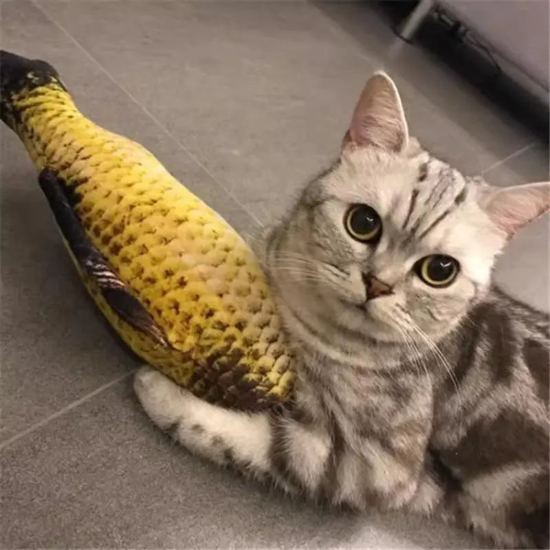 Interactive Fish-Shaped Cat Chew Toy - Fun Pet Entertainment & Supplies