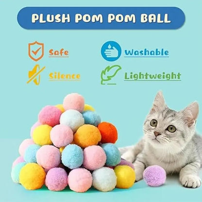 Cat Toy Ball Launcher Set - Colorful Fun for Indoor Play and Self-Entertainment!