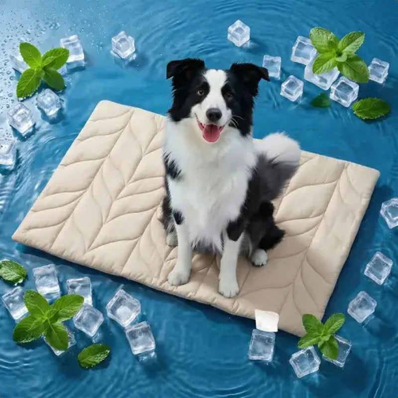 Vagascape Eco-Friendly Cooling Pet Mat - Portable & Durable Cooling Pad for Large Dogs and Cats, Perfect for Outdoor Adventures, Camping, and Crate Use, Machine Washable, No Gel Needed