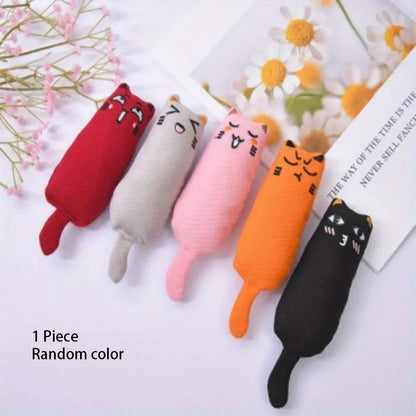 Vibrant Catnip Chew & Teaser Toy - Durable Interactive Fun for Indoor Cats!