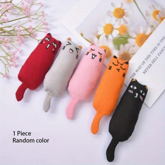 Vibrant Catnip Chew & Teaser Toy - Durable Interactive Fun for Indoor Cats!