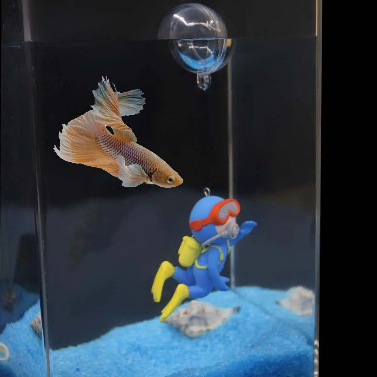 Enchanting Floating Aquarium Ornaments - Set of 2 Unique Fish Decorations