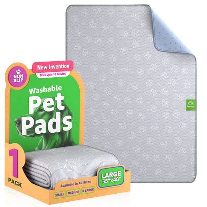 Improvia Washable Puppy Pads - Extra Absorbent & Leakproof Dog Training Pads - Waterproof & Quick Drying - Available in 4 Sizes for Ultimate Floor Protection
