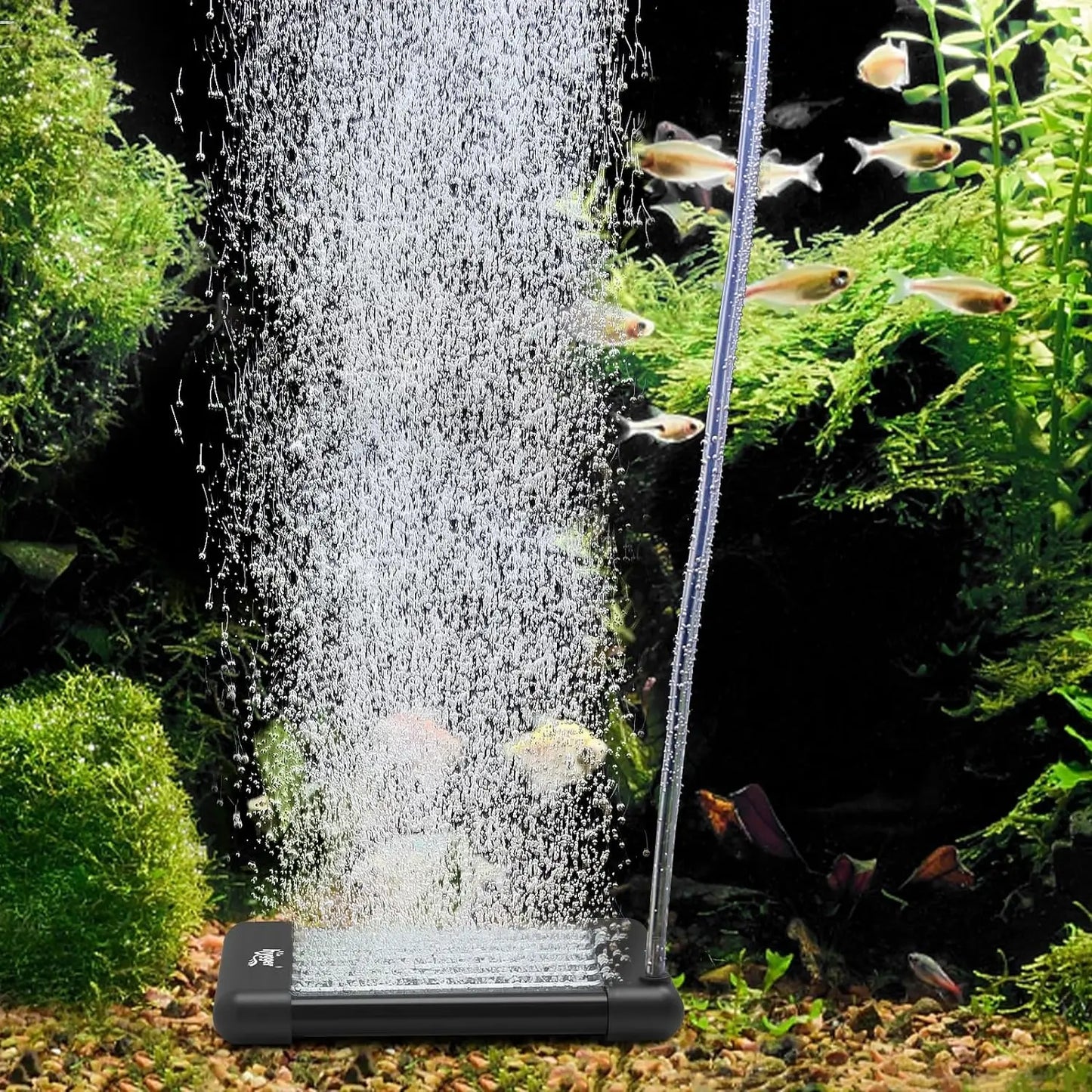 Hygger Non-Clogging Aquarium Bubble Tube - Premium EVA Air Bubbler for Nano Fish Tanks and Hydroponics