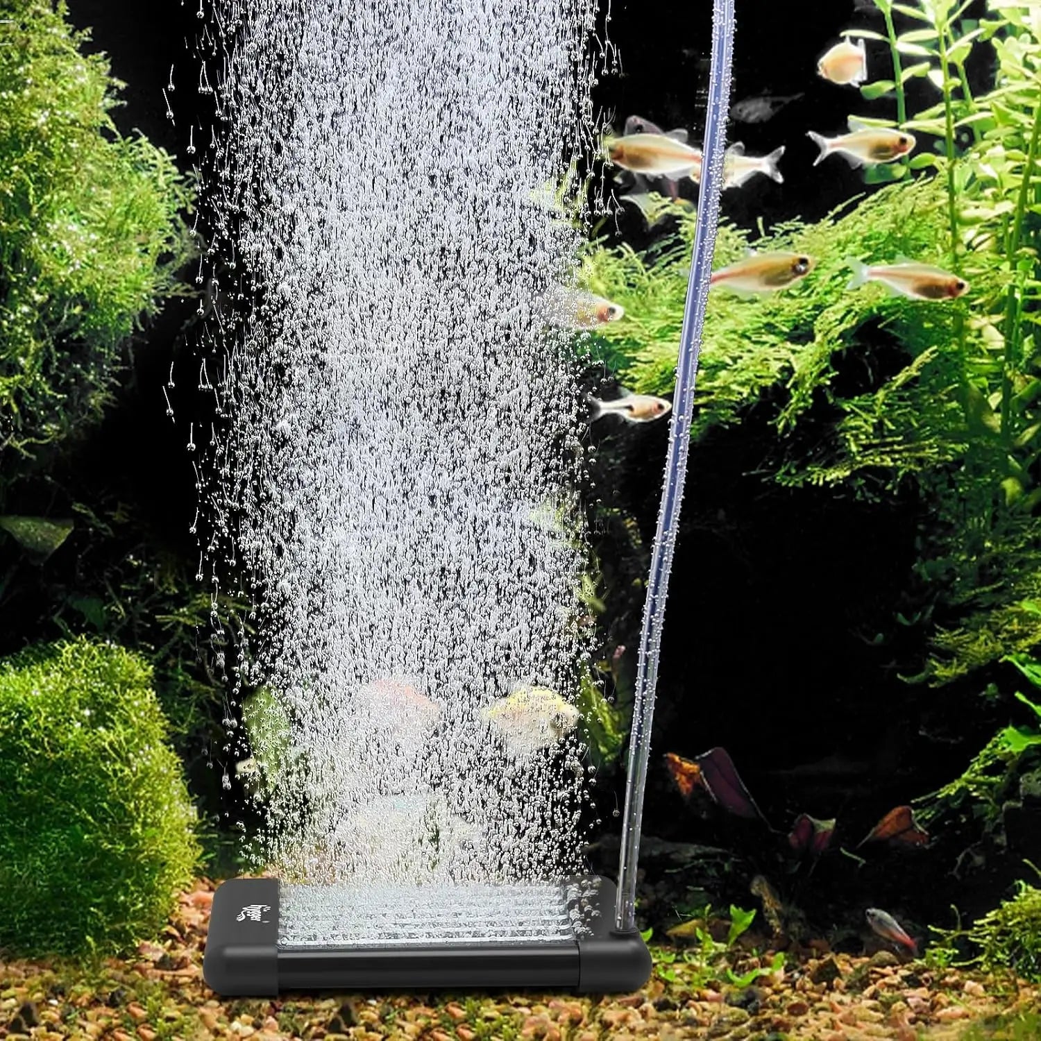Hygger Non-Clogging Aquarium Bubble Tube - Premium EVA Air Bubbler for Nano Fish Tanks and Hydroponics