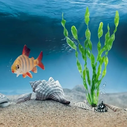 Realistic 11.75-Inch Artificial Aquarium Plants - Stunning Plastic Seaweed Decorations for Your Fish Tank