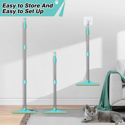 Adjustable Cat Hair Remover Brush - Ultimate Pet Hair Cleaning Tool for Carpets & Floors, Perfect Valentine’s Day Gift!