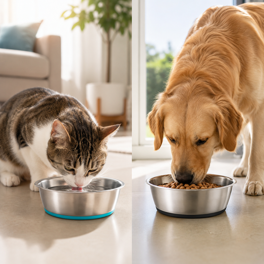Cleaner Mealtimes Start With Stainless Pet Bowls