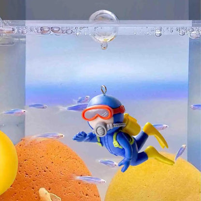 Enchanting Floating Aquarium Ornaments - Set of 2 Unique Fish Decorations