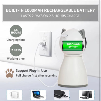 Interactive Rechargeable Laser Cat Toy - 4th Generation Motion Activated Fun for Bored Indoor Cats, Kittens, and Dogs
