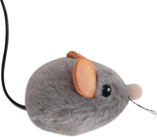 Squeak Squeak Mouse Cat Toy, Catnip & Touch-Activated Sound, 1.5"