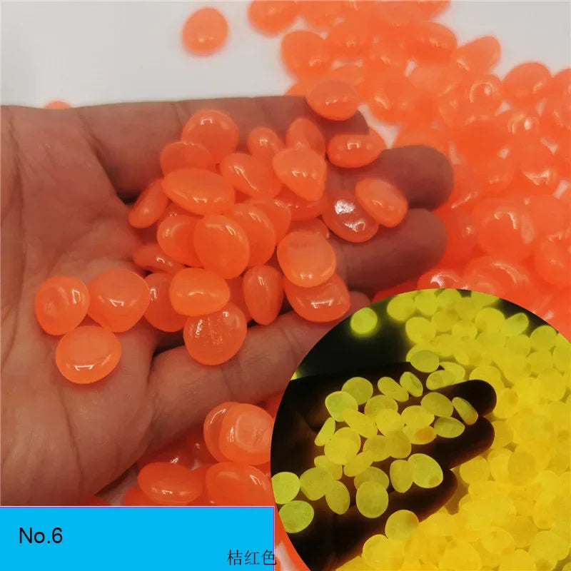 100 Pcs Luminous Rock, Stone Luminous Dark Garden Pebbles, Sidewalk Fish Tank Decoration, Aquariums, Fish Tanks Loom