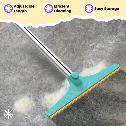 Adjustable Cat Hair Remover Brush - Ultimate Pet Hair Cleaning Tool for Carpets & Floors, Perfect Valentine’s Day Gift!