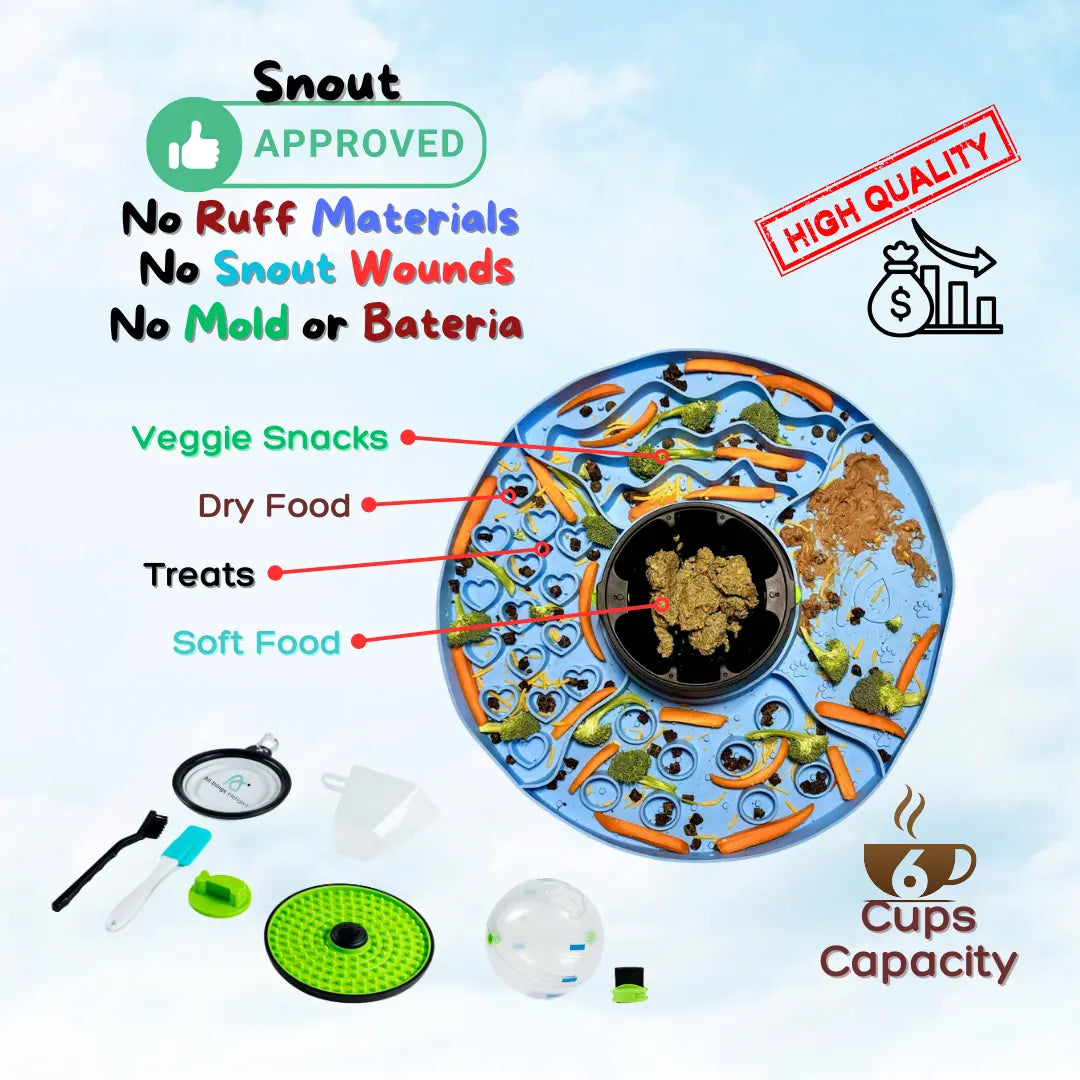 Ultimate 8-In-1 Interactive Snuffle Mat for Dogs and Cats - Slow Feeder Puzzle Toy