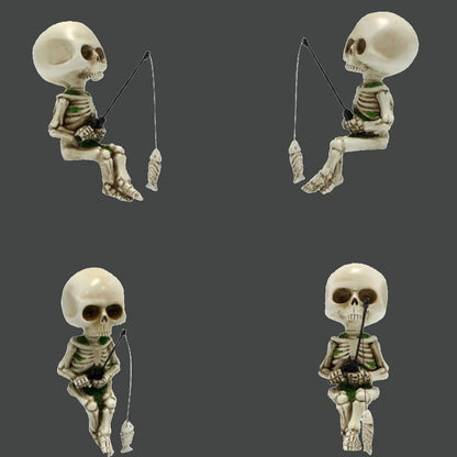 Skeleton Fishing Ornament for Aquariums