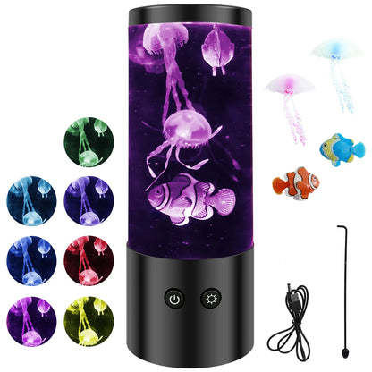 Colorful Bubble Fish Nightlight - Soothing Aquarium Lamp for Kids' Rooms, Living Room, and Parties