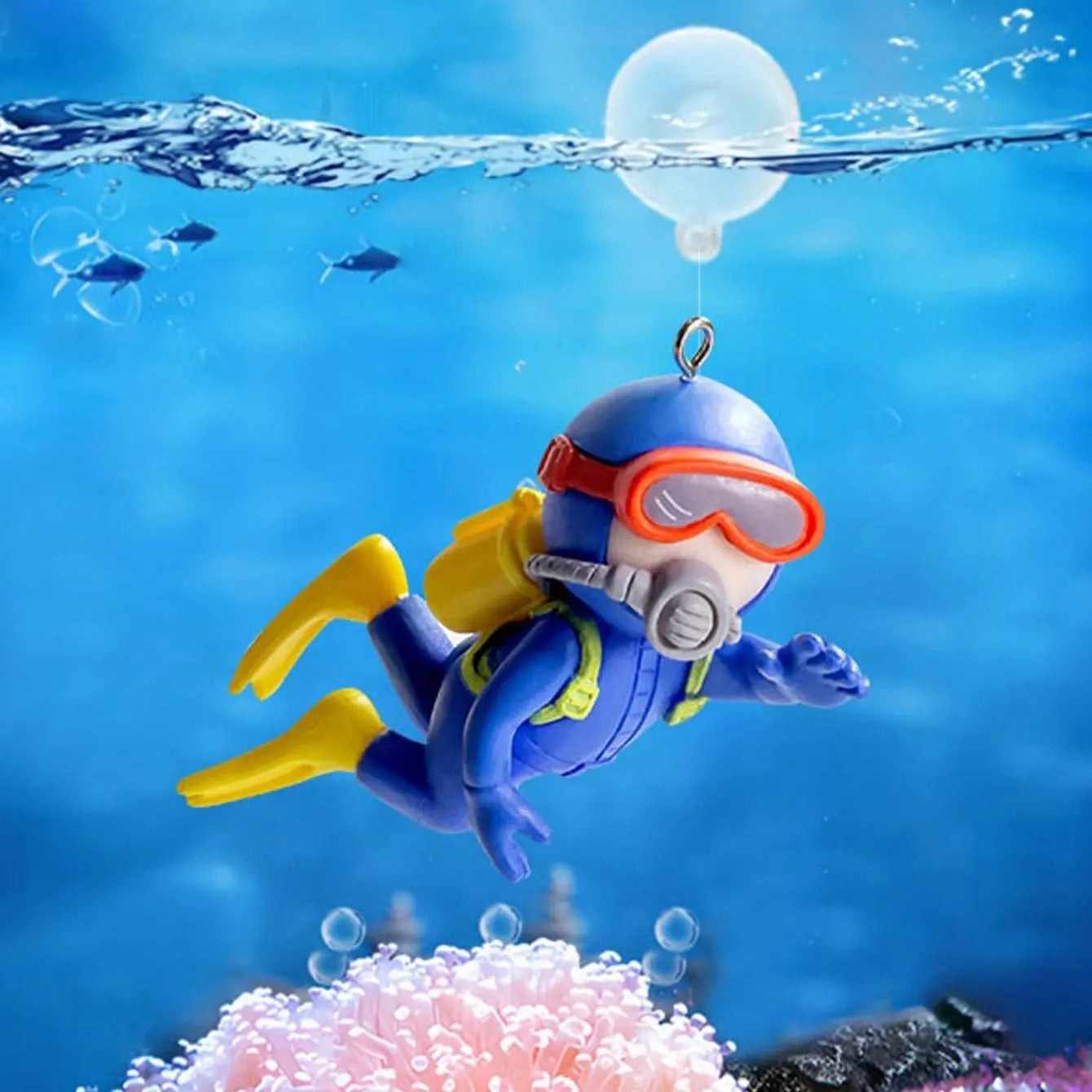 Enchanting Floating Aquarium Ornaments - Set of 2 Unique Fish Decorations