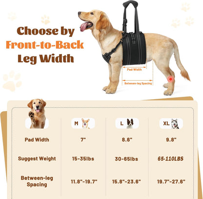 Ultimate Dog Lift Harness Sling - Adjustable Support Carrier for Senior Dogs with Arthritis and Joint Injuries, Perfect for Rehabilitation and Emergency Assistance
