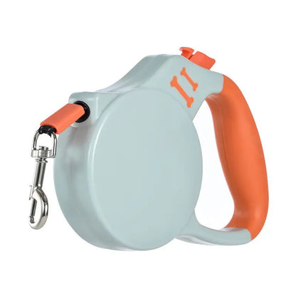 Ultimate Pet Gift Set: Adjustable Long Dog Leash with One-Button Brake for Safe Night Walks - Perfect for Medium Dogs and Cats in Durable Linen Material
