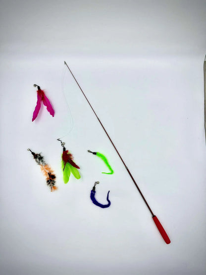 Ultimate Fishing Feather Cat Toy - Engage Your Feline's Instincts!