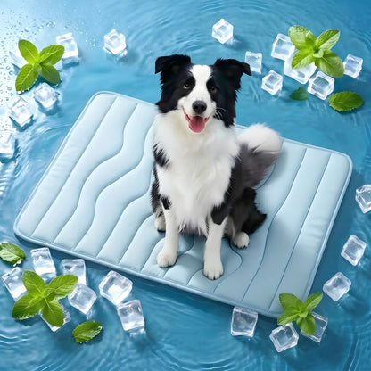 Vagascape Eco-Friendly Cooling Pet Mat - Portable & Durable Cooling Pad for Large Dogs and Cats, Perfect for Outdoor Adventures, Camping, and Crate Use, Machine Washable, No Gel Needed