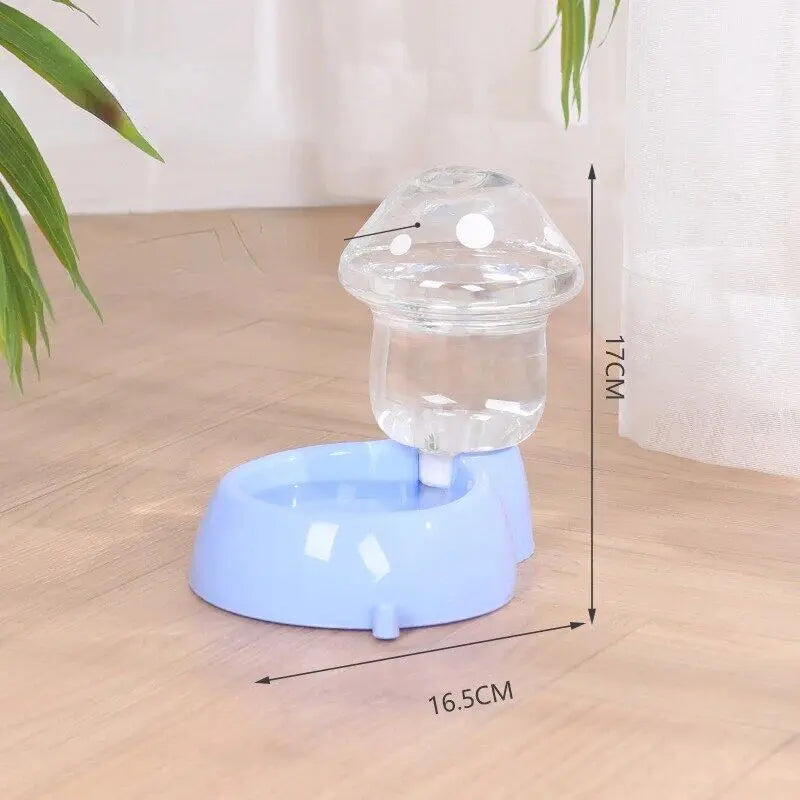 Smartpaws 1.8L Automatic Pet Feeder with Anti-Tipping Mushroom Bowl - Perfect for Mess-Free Mealtime!