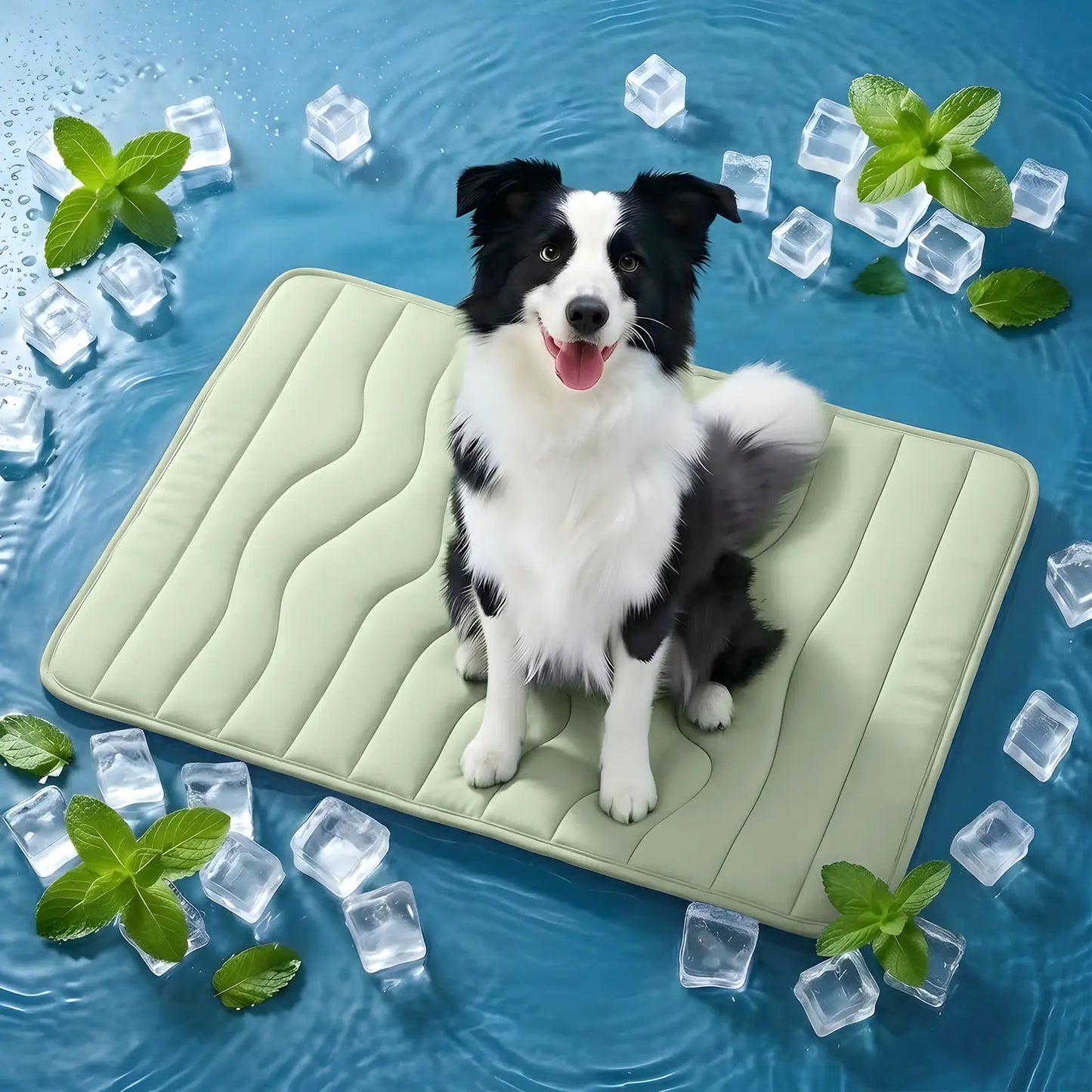 Vagascape Eco-Friendly Cooling Pet Mat - Portable & Durable Cooling Pad for Large Dogs and Cats, Perfect for Outdoor Adventures, Camping, and Crate Use, Machine Washable, No Gel Needed