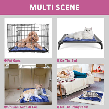Self Warming Cat Bed, Super Soft Cat Dog Pet Bed, Super Soft Cat Dog Pet Bedthick Fabric, Double-Sided Usable Washable, Non Electric.