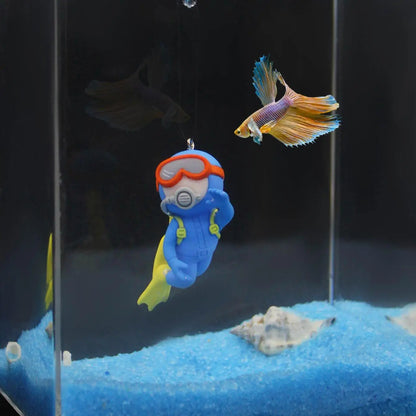 Enchanting Floating Aquarium Ornaments - Set of 2 Unique Fish Decorations