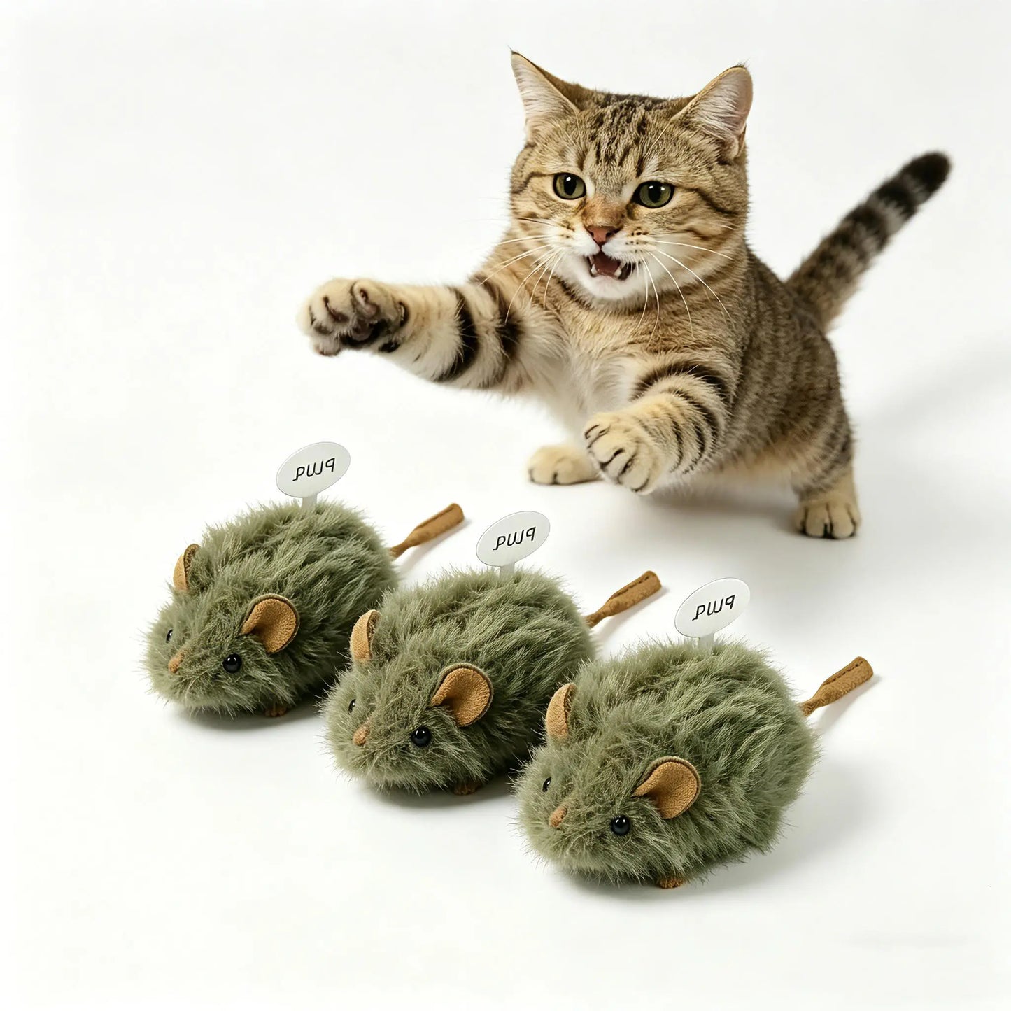 Interactive Plush Mouse Cat Toy - Sound & Catnip Chew Toy for Cats & Dogs - Boredom Relief Gift!