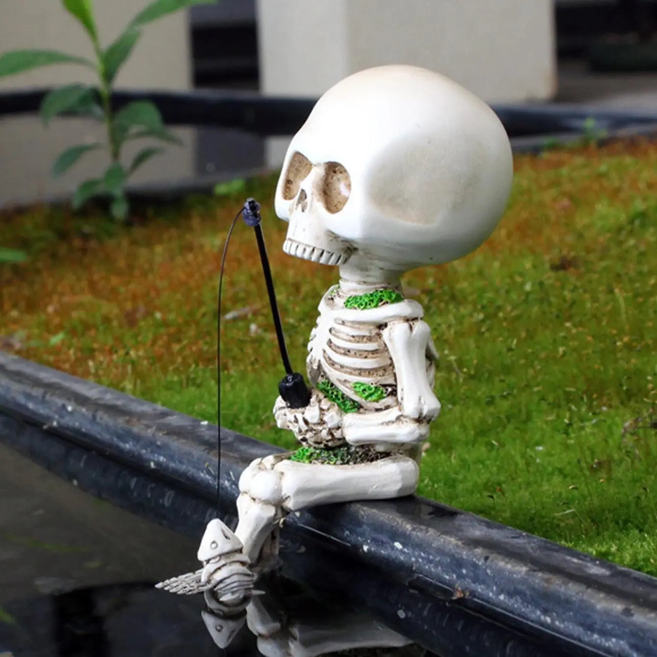 Skeleton Fishing Ornament for Aquariums