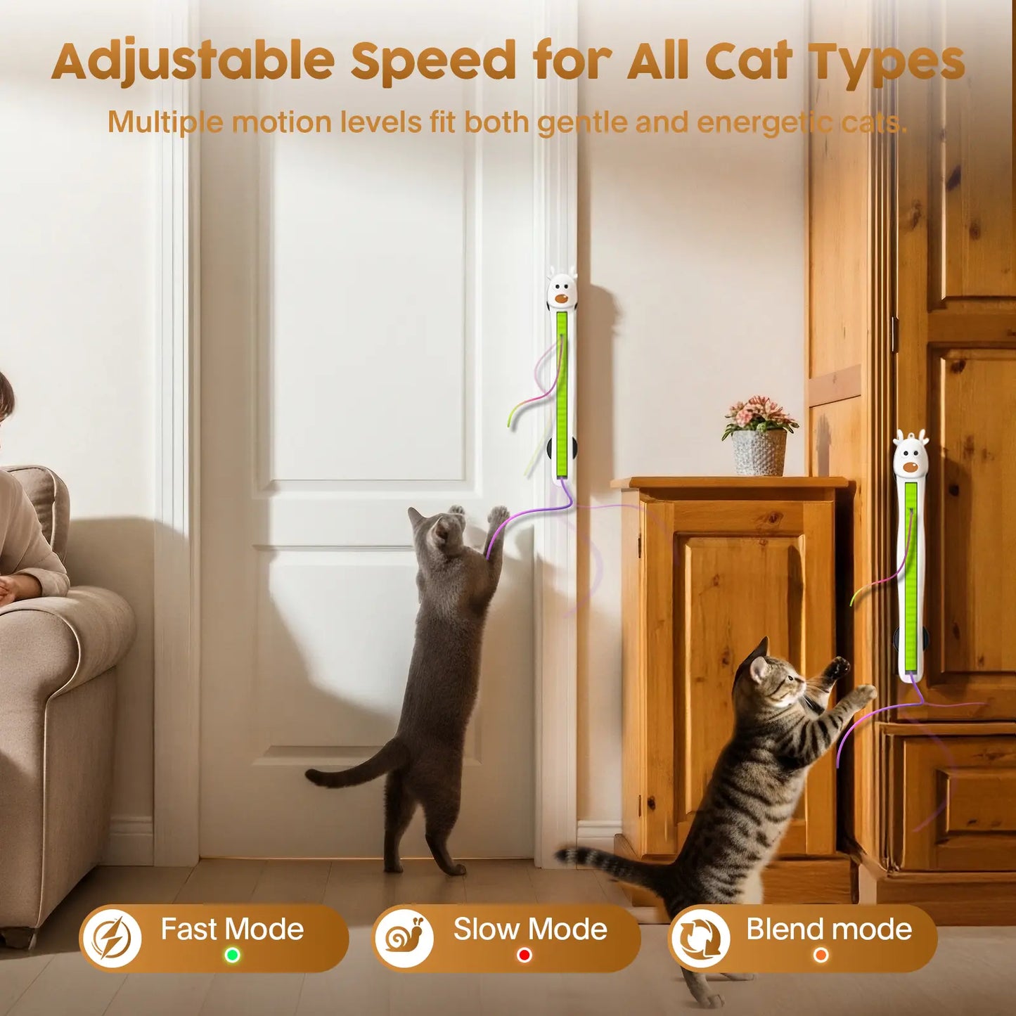 Ultimate Interactive Electric Flying Ropes Cat Toy - Engaging Indoor Fun for Kittens & Adult Cats!