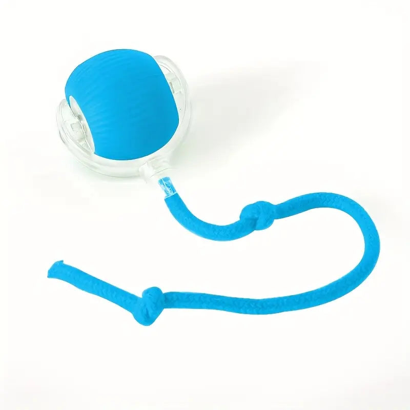 Interactive USB Rechargeable Cat Toy Ball with Colorful Lights - Automatic Fun for Indoor Kittens!