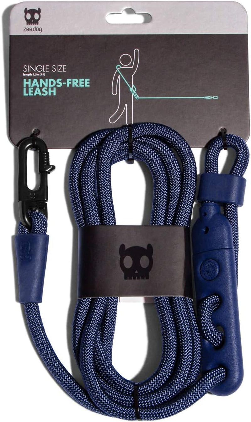 Deep Blue 4-In-1 Hands-Free Dog Leash – Adjustable for Crossbody, Waist, Long Leash, or Tether Use – Stylish, Lightweight, and Comfortable for Everyday Walks